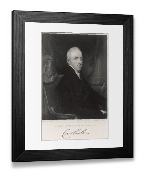 Framed Print : George Earl of Carlisle Framed Print : George Earl of Carlisle