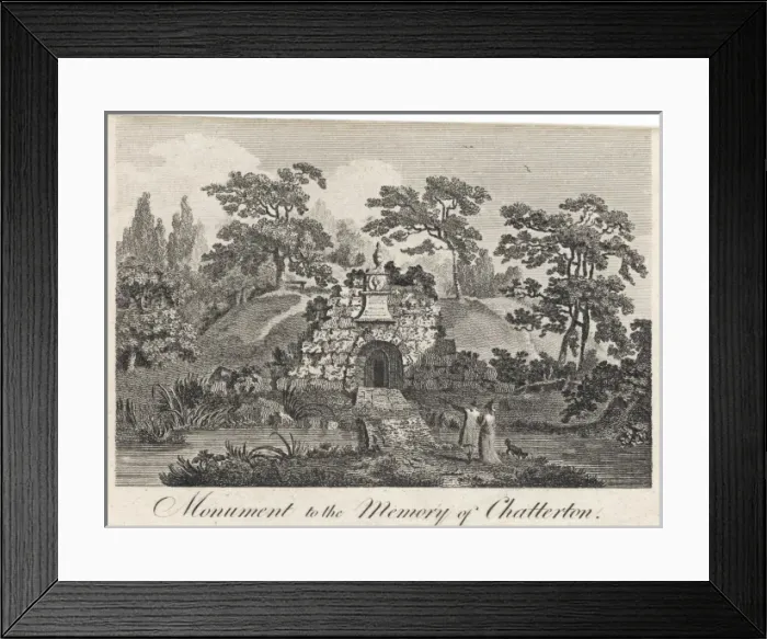 Framed Print : Chattertons Monument Framed Print : Chattertons Monument
