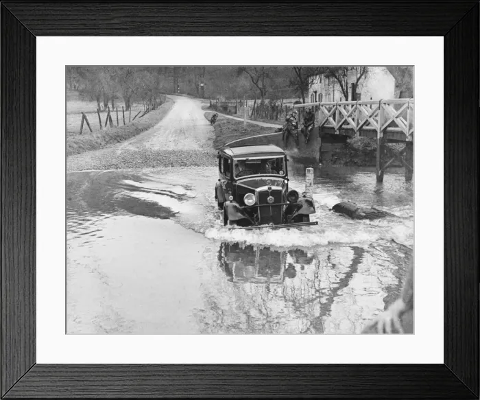Framed Print : Driving through a Ford Framed Print : Driving through a Ford