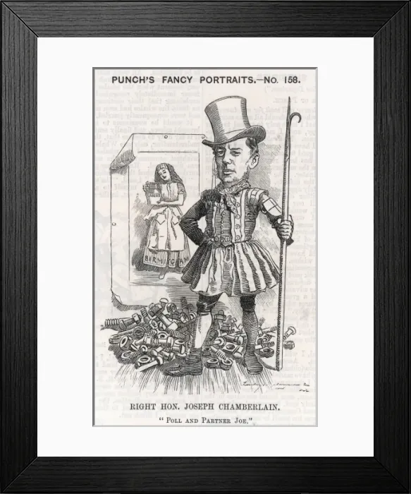 Framed Print : Joseph Chamberlain Punch Framed Print : Joseph Chamberlain Punch