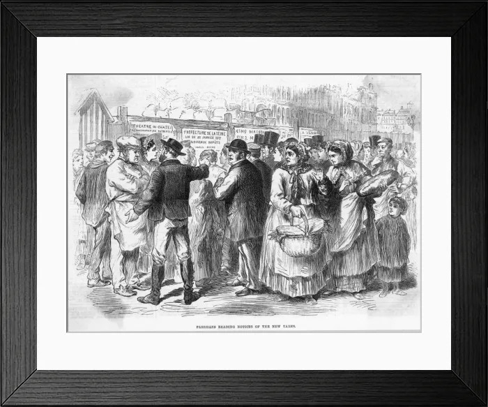 Framed Print : New French Taxes Framed Print : New French Taxes