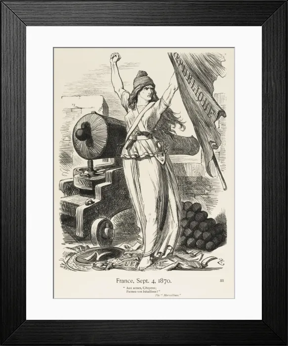Framed Print : Revolution Cartoon Framed Print : Revolution Cartoon