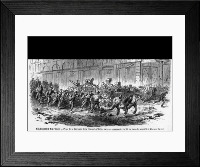 Framed Print : Barricade Stormed Framed Print : Barricade Stormed