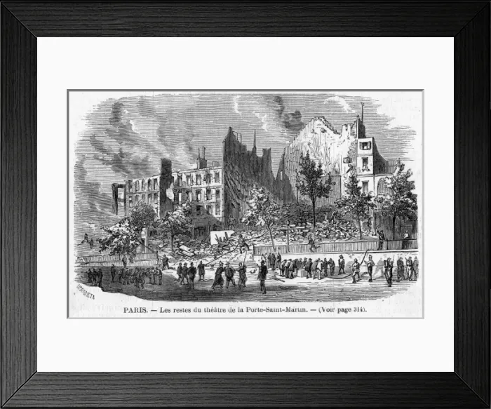 Framed Print : Commune Damage 12 Framed Print : Commune Damage 12