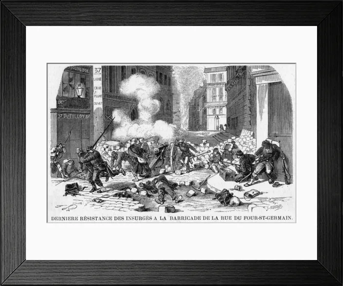 Framed Print : The Last Barricade 2 Framed Print : The Last Barricade 2