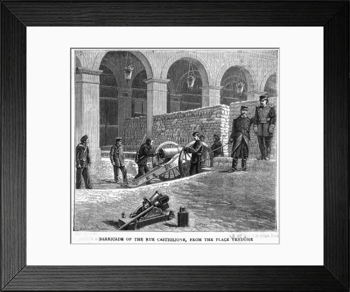 Framed Print : Commune Barricade Framed Print : Commune Barricade