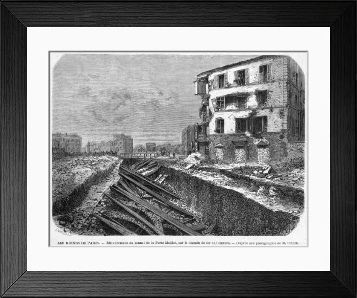 Framed Print : Commune Damage 3 Framed Print : Commune Damage 3