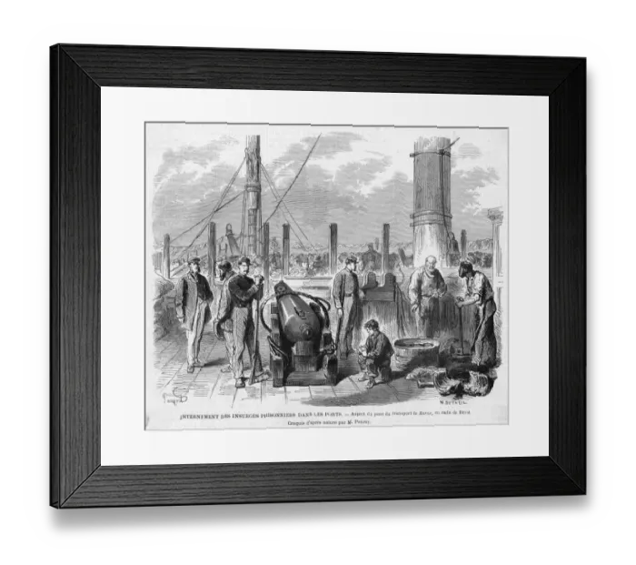 Framed Print : Communard Prisoners Framed Print : Communard Prisoners