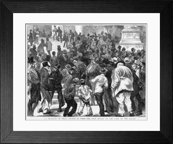 Framed Print : French Money Crisis Framed Print : French Money Crisis