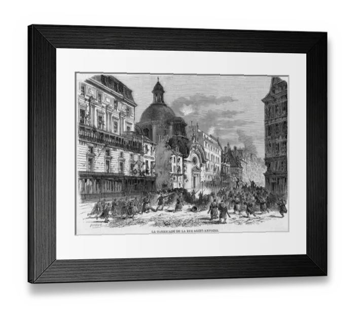 Framed Print : Defending Barricade Framed Print : Defending Barricade