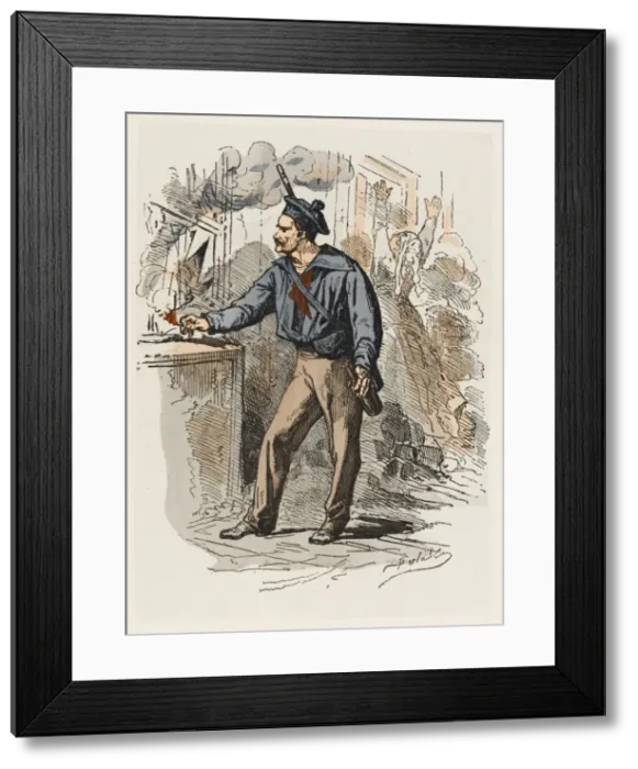 Framed Print : Sailor and Arsonist Framed Print : Sailor and Arsonist