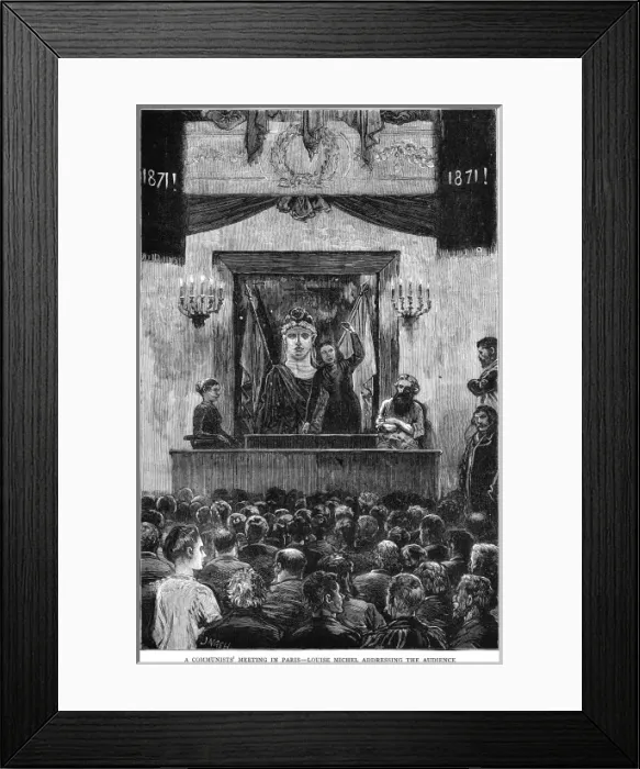 Framed Print : Louise Michel Speaks Framed Print : Louise Michel Speaks