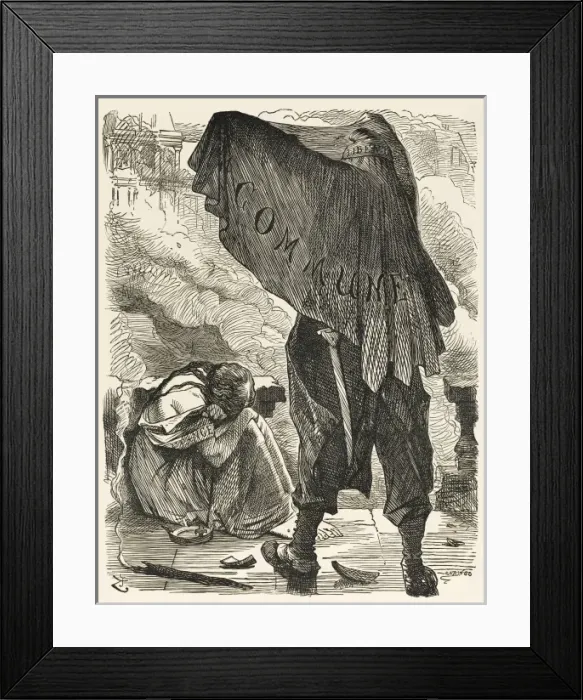 Framed Print : Commune Cartoon Framed Print : Commune Cartoon