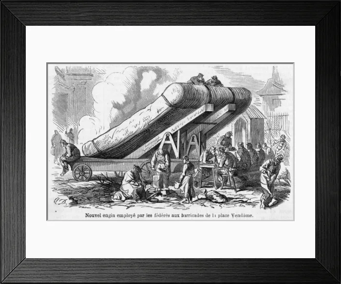 Framed Print : Barricade Machine