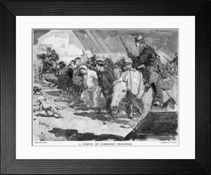 Framed Print : Communard Prisoners Framed Print : Communard Prisoners
