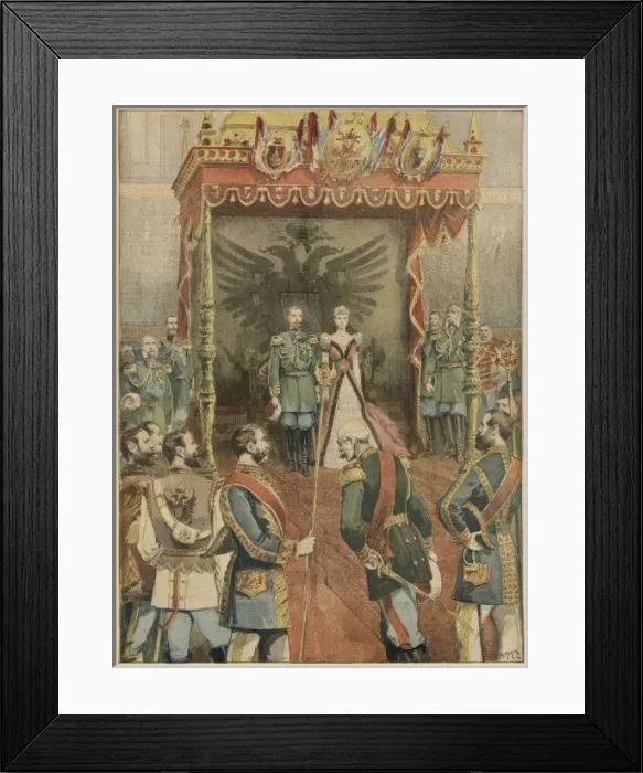 Framed Print : Social / New Year 1897 Framed Print : Social / New Year 1897
