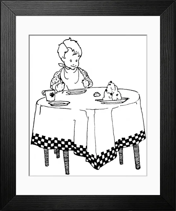 Framed Print : Boy Eats Cake 1927 Framed Print : Boy Eats Cake 1927