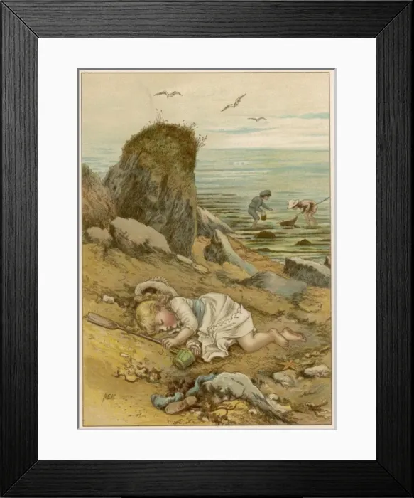 Framed Print : Asleep on the Shore Framed Print : Asleep on the Shore