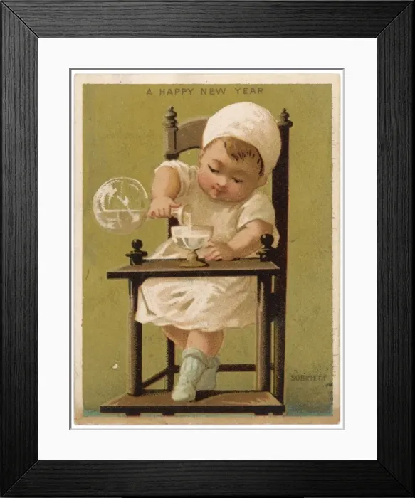 Framed Print : Child Pours Drink C1880 Framed Print : Child Pours Drink C1880