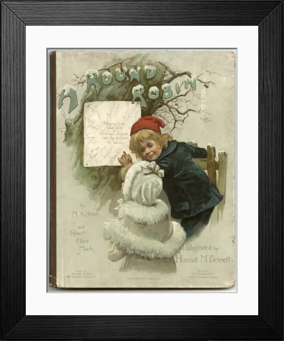 Framed Print : Children in Winter C1880 Framed Print : Children in Winter C1880