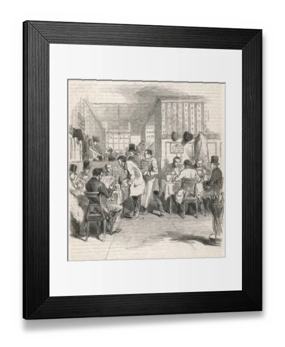Framed Print : City of London Dining Framed Print : City of London Dining