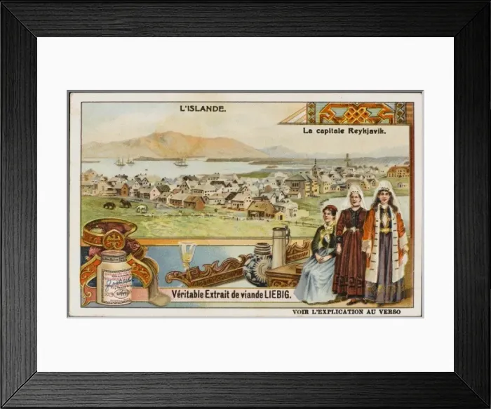 Framed Print : REYKJAVIK. View of the capital city in 1911 Framed Print : REYKJAVIK. View of the capital city in 1911