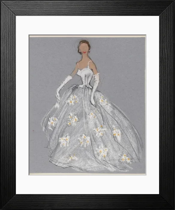 Framed Print : Victor Stiebel Ballgown Framed Print : Victor Stiebel Ballgown