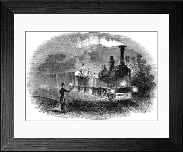 Framed Print : The Express Mail Train, 1844 Framed Print : The Express Mail Train, 1844