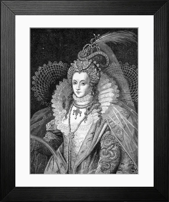 Framed Print : Queen Elizabeth I of England (1533-1603) Framed Print : Queen Elizabeth I of England (1533-1603)