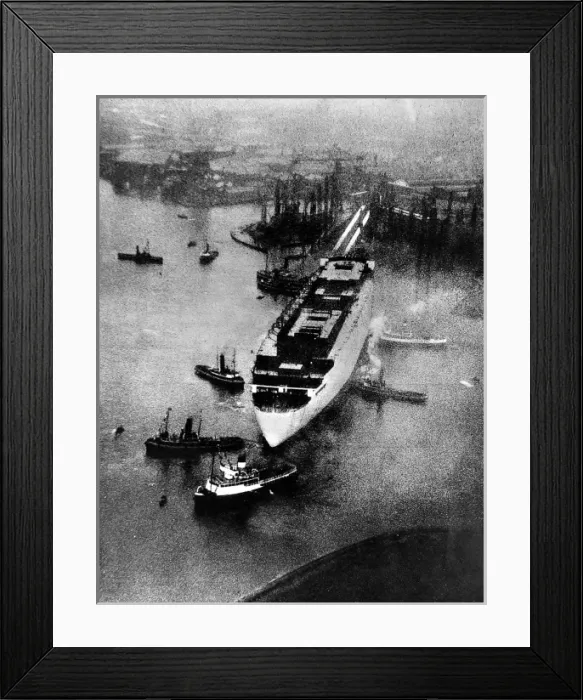 Framed Print : The Launch of R. M. S. Queen Mary, 1934 Framed Print : The Launch of R. M. S. Queen Mary, 1934
