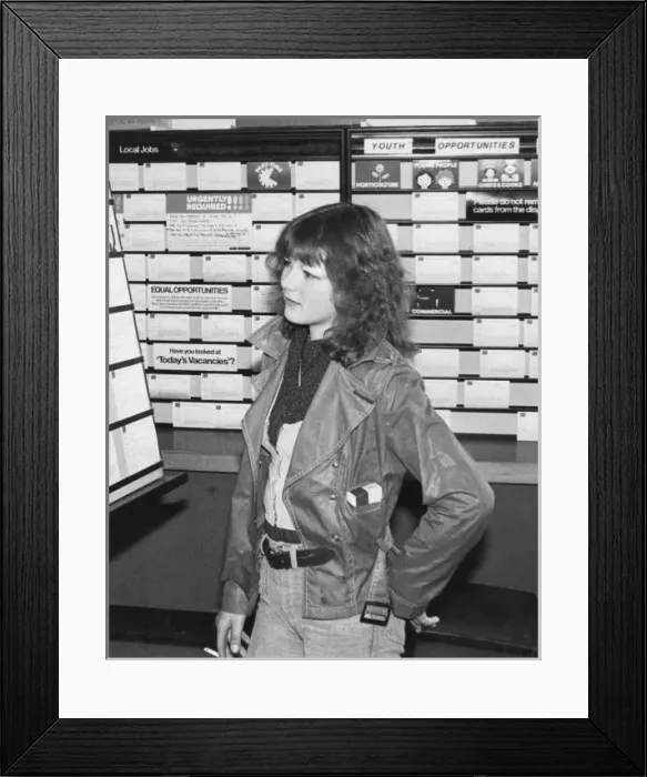 Framed Print : Girl in the Job Centre Framed Print : Girl in the Job Centre