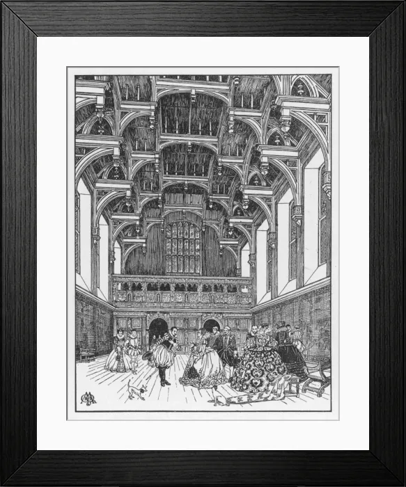 Framed Print : An Elizabethan Hall Framed Print : An Elizabethan Hall