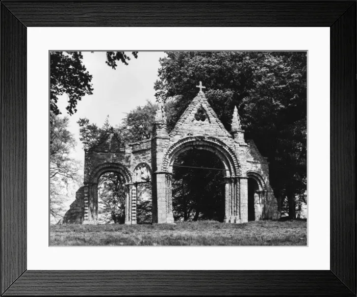 Framed Print : Ruined Norman Church Framed Print : Ruined Norman Church