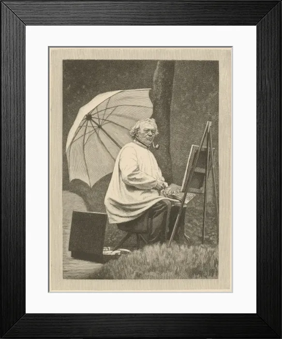 Framed Print : Corot in the Open Air Framed Print : Corot in the Open Air