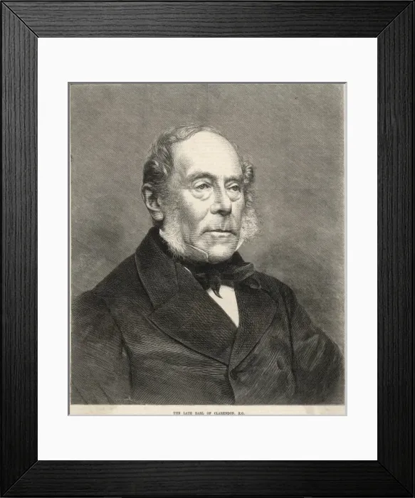 Framed Print : 4th Earl of Clarendon Framed Print : 4th Earl of Clarendon