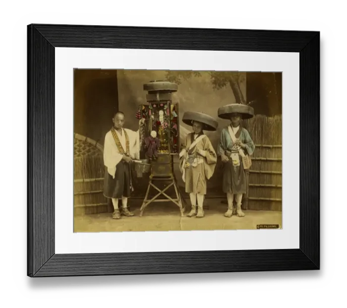 Framed Print : Japanese pilgrims Framed Print : Japanese pilgrims