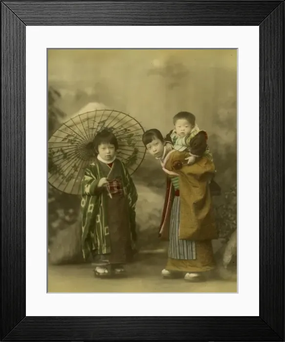 Framed Print : Japanese children Framed Print : Japanese children