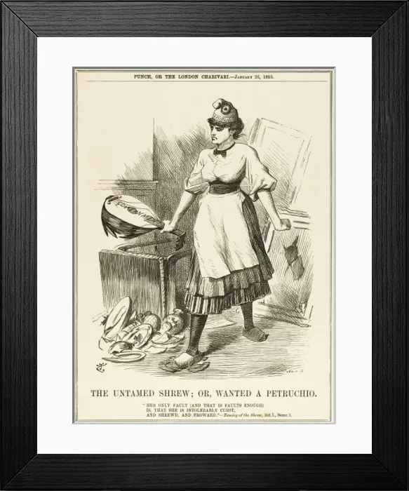 Framed Print : France as a Shrew Framed Print : France as a Shrew