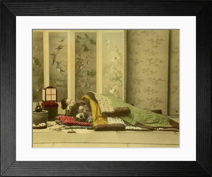 Framed Print : Japanese bed Framed Print : Japanese bed