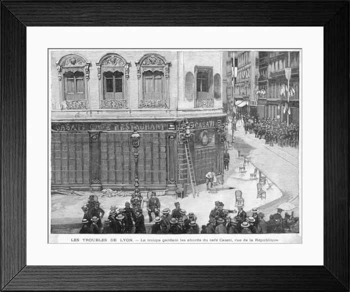 Framed Print : Rioting at Lyon - 2 Framed Print : Rioting at Lyon - 2
