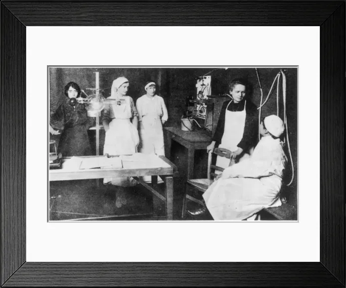 Framed Print : Marie Curie with Nurses Framed Print : Marie Curie with Nurses
