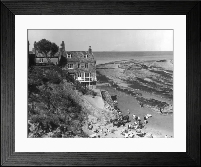 Framed Print : ROBIN HOODs BAY 1940S Framed Print : ROBIN HOODs BAY 1940S