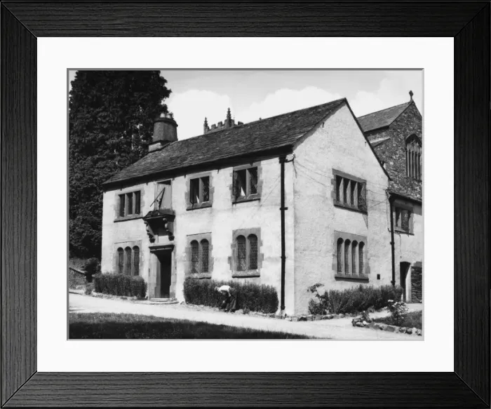 Framed Print : Hawkshead Grammar School Framed Print : Hawkshead Grammar School