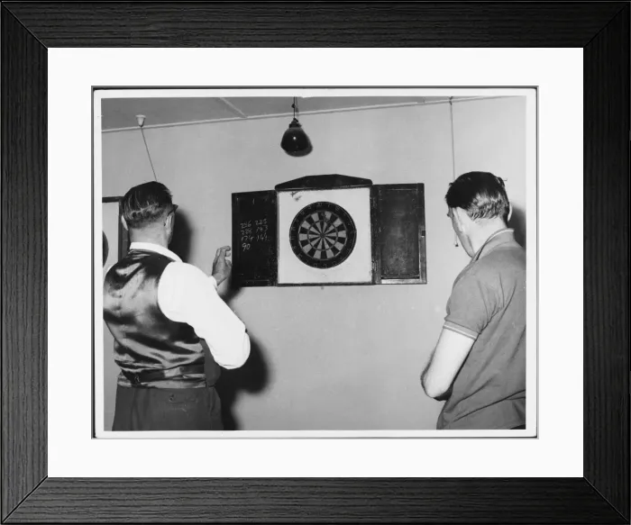 Framed Print : A Game of Darts Framed Print : A Game of Darts