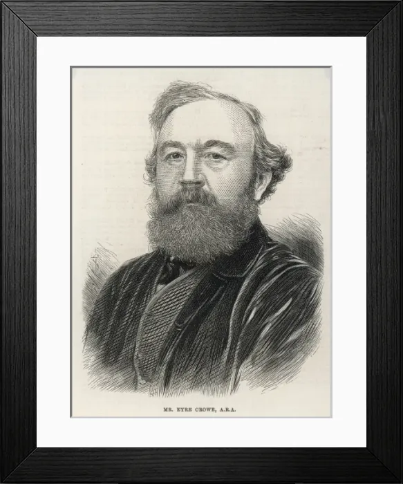 Framed Print : Eyre Crowe, Artist Framed Print : Eyre Crowe, Artist