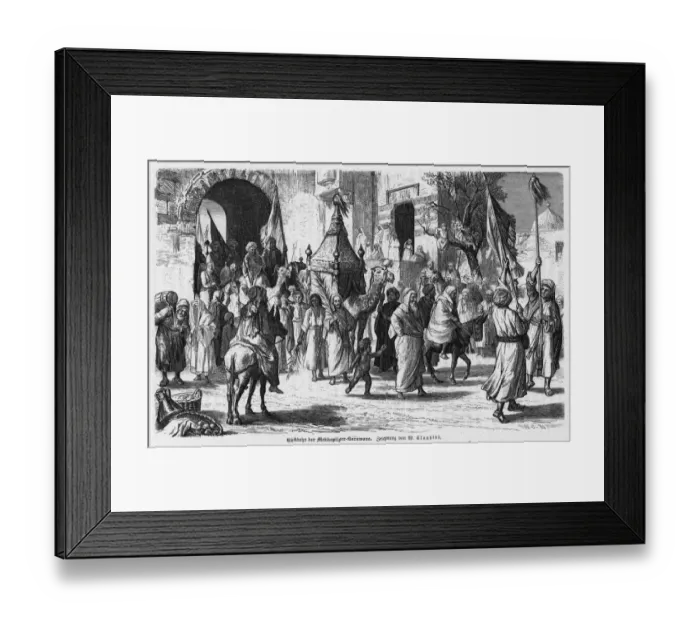 Framed Print : Pilgrim Procession Framed Print : Pilgrim Procession