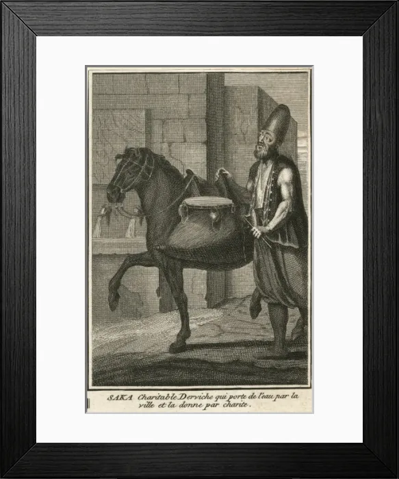 Framed Print : Dervish Water Carrier Framed Print : Dervish Water Carrier