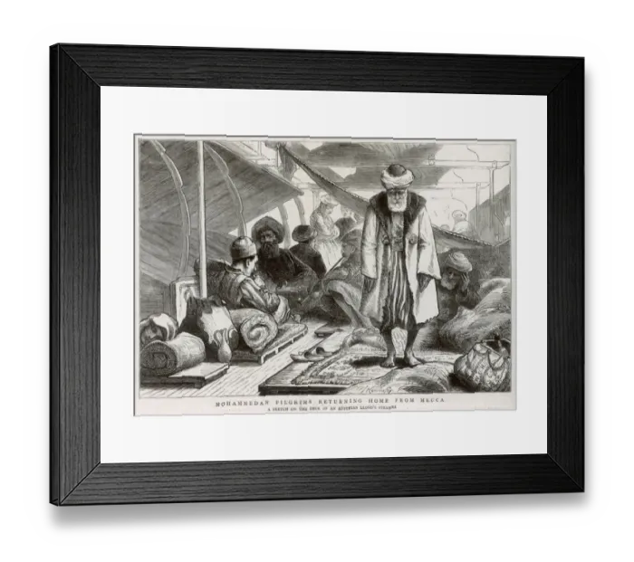 Framed Print : Returning Mecca Pilgrims Framed Print : Returning Mecca Pilgrims