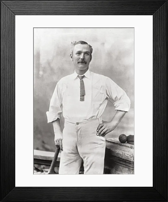 Framed Print : Cricketer, Humphreys Framed Print : Cricketer, Humphreys