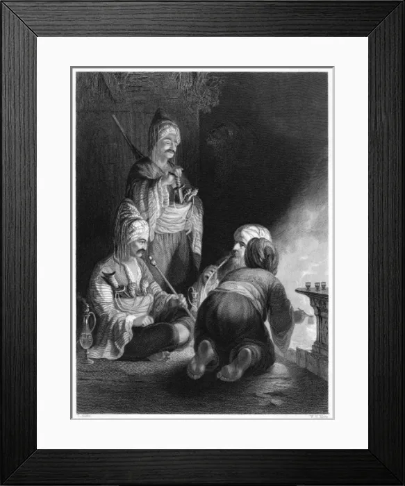 Framed Print : Pilgrims Resting Framed Print : Pilgrims Resting